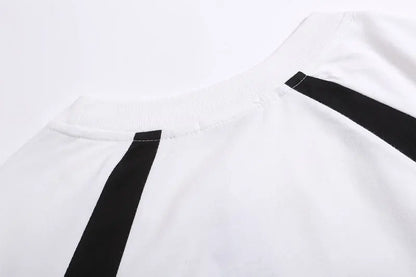 Retro Star Embroidery Sports T-shirt