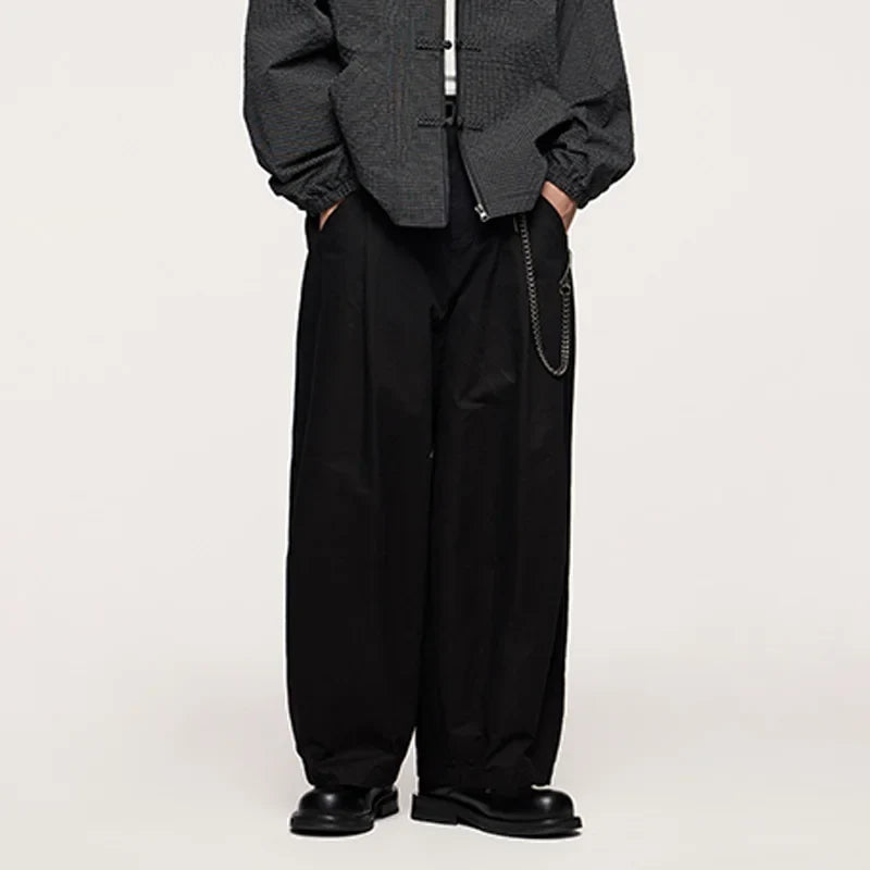 Relaxed Fit Wide-Leg Pants