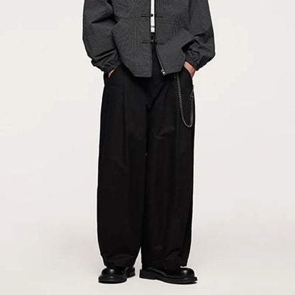 Relaxed Fit Wide-Leg Pants