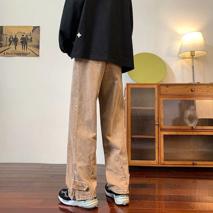 American Trendy Wide Leg Jeans