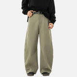 Vintage Pleated Loose Fit Cut Casual Pants