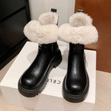 Winter Warm Plush Snow Waterproof Fur Boot
