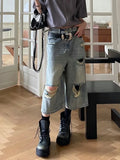 Y2K Grunge Baggy Boyfriend Denim Jorts
