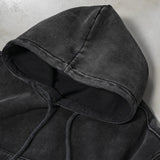 Women's Washed Black Hoodie