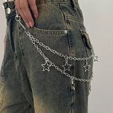 Y2K Belted Metal Chain