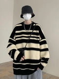 Y2K Striped Knitted Hip Hop Sweater