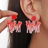 Exaggerated Halloween Horror Earrings
