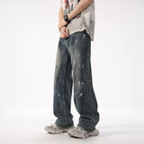 High Quality Loose Graffiti Straight Jeans
