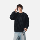Durable Washed Crew Neck Sweatshirt