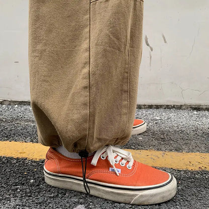 Wide-leg Baggy Cargo Pants
