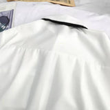 Plain White Oversized Shirt With Tie