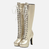 Party Style Knee Platform High Heels Boots