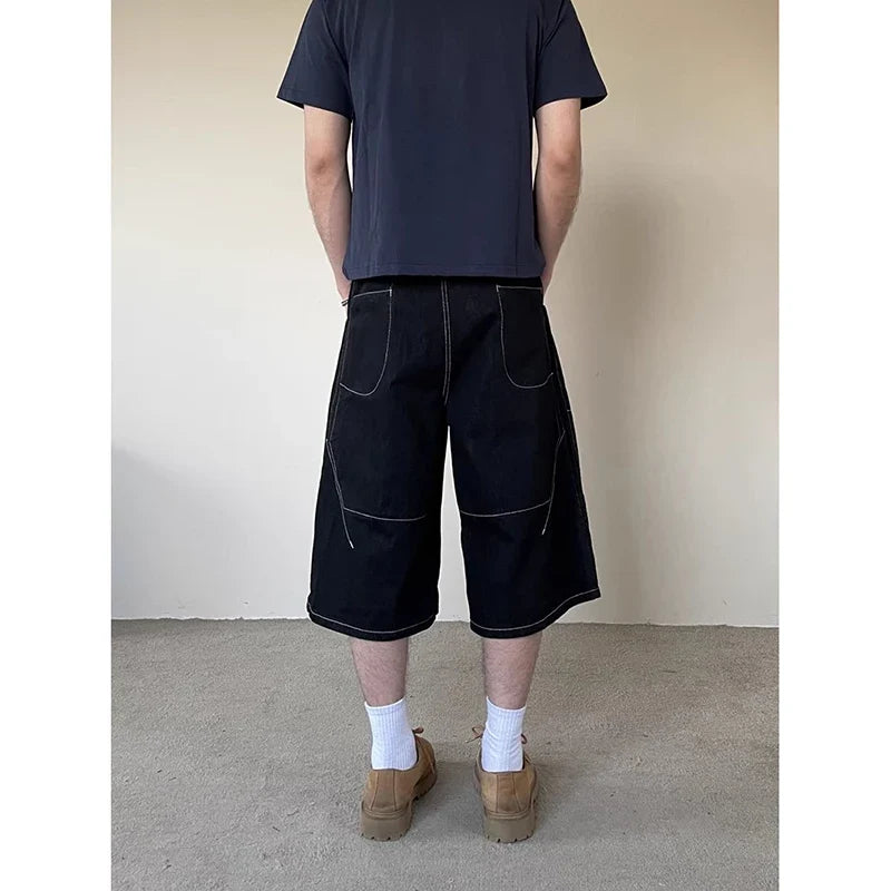 Korean Black Gothic Vintage Aesthetic Short
