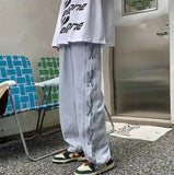 Streetwear Lace-Up Casual Denim Boyfreind Jeans