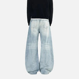 Premium Washed Distressed Loose Fit Jeans