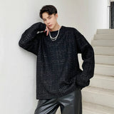 Model wearing the black Cozy Pullover Sweatshirt