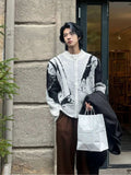 Y2K Gradient Embroidered Knitwear Cardigan