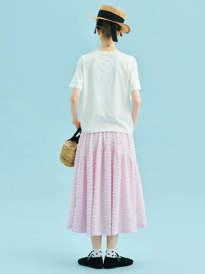 Soft Comfort White Heart Patch T-Shirt