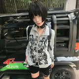 Vintage Grunge Graffiti Print T-Shirt