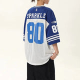 Breathable Retro Mesh Short-Sleeved T-Shirt
