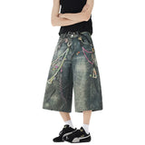 Custom 3D Printed Chain Pattern Jorts