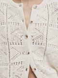 Ethereal French Romantic Hollow Out Cardigan