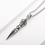 Retro Trendy Buddha Vajra Pendant Necklace