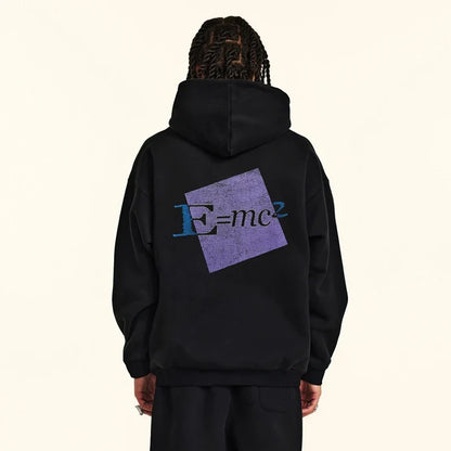 Eyanshtian Formula Graphic Print Hip Hop Hoodie