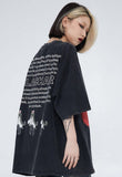 Street 66 Japanese Letter Print T-shirt