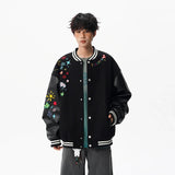 Y2K Cozy Embroidered Baseball Varsity Jacket