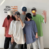Oversized Elbow-length Sleeve Blank T-shirt