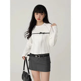 Retro American Bow Long Sleeve T-Shirt