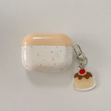 Whimsical Pudding-Themed Earbuds Case