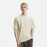 Model wearing the khaki Classic Crew Neck T-Shirt