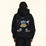 Optimistic Funny Cartoon Graphic Hoodie