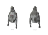 Destructive Stained Loose Hooded Sweatshirt