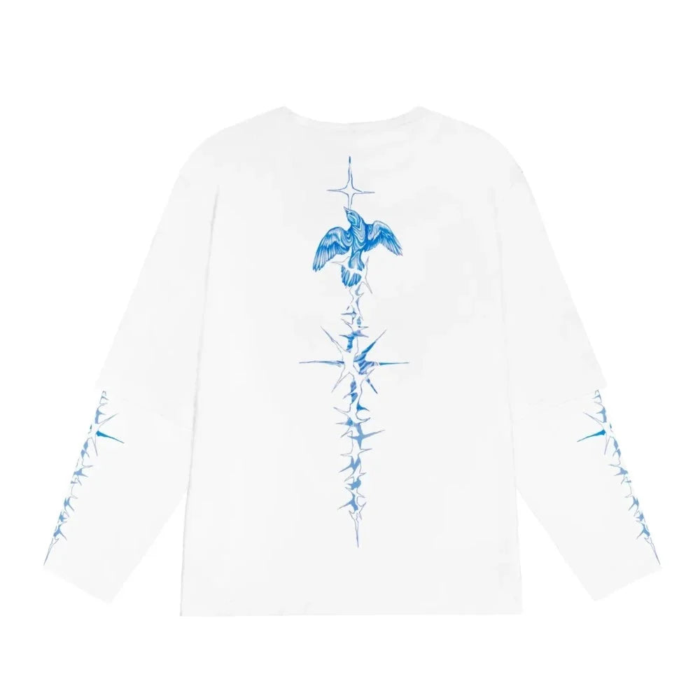 Bright Side Graphic Print Long T-shirt
