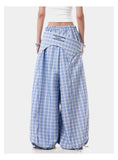Y2K Streetwear Plaid Hip Hop Wide Leg Pants