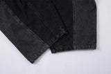 Removable Patchwork Distressed Loose Wide Leg Jeans
