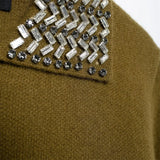 American Style Vintage Long-Sleeved Cardigan