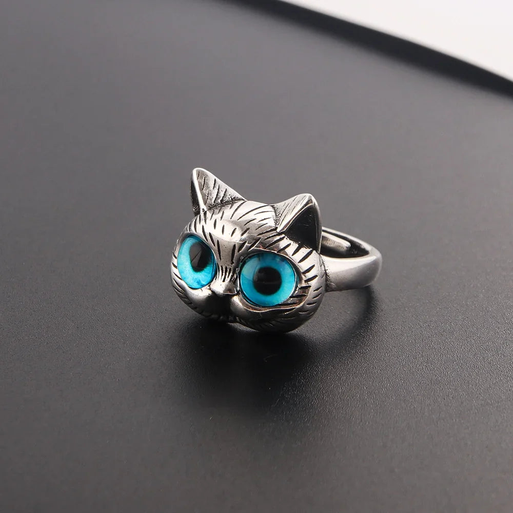 Adjustable Cat Eye Opening Ring