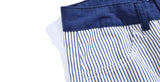 Embroidered Lazy Style Striped Pants