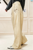 Plush High Waist Hip Hop Straight Leg Jeans