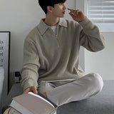 Vintage Knitted Zip-up Sweater