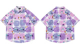 Y2K Vibrant Elevated Graphic Button-Up Shirt