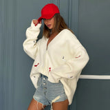 Soft Lazy Dachshund Embroidered Knitted Cardigan