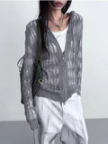Silver Threaded Hood Sweater