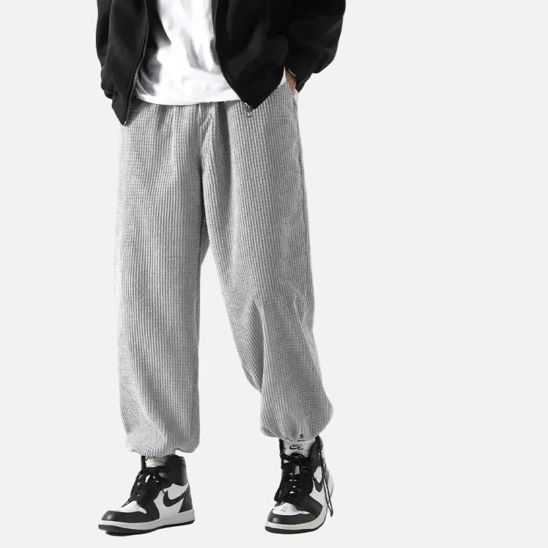 Streetwear Solid Color Loose Fit Elastic Waist Jogger