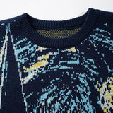 Y2K Star Night Oversized Knit Jumper Sweater