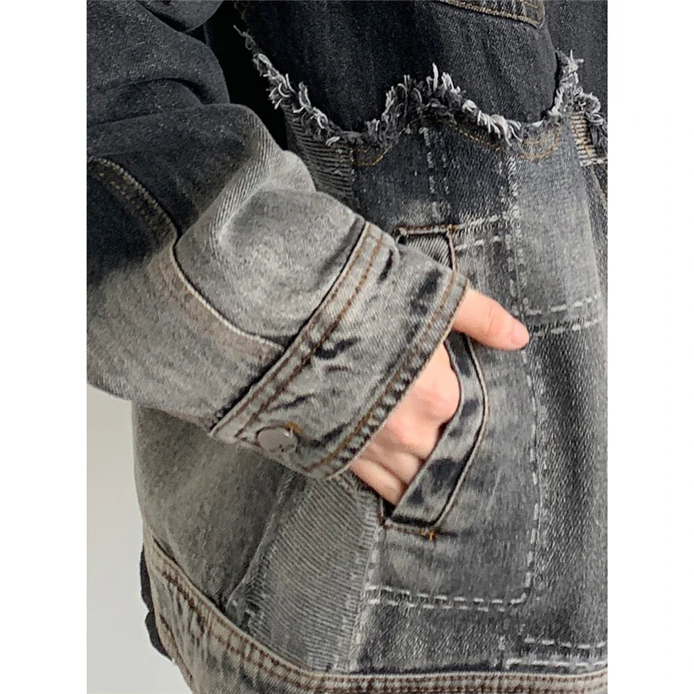 High-Quality Vintage Washed Denim Jacket
